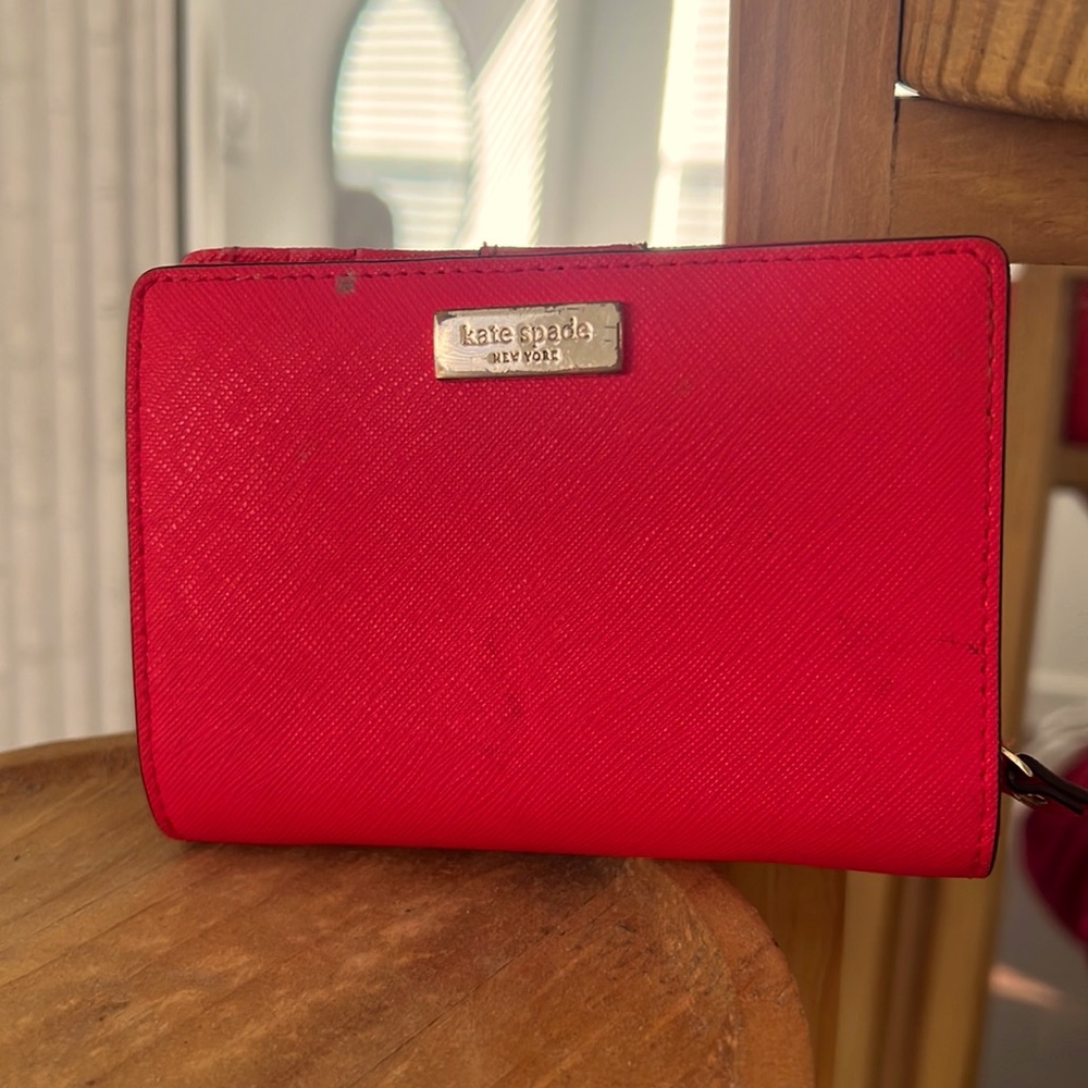Kate spade red wallet